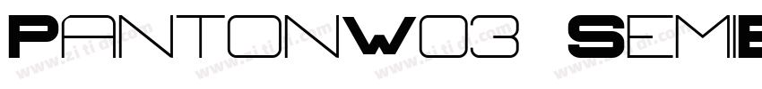 PantonW03 SemiBol字体转换